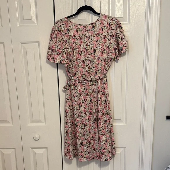 Mikarose Floral Dress - Pink, Red, Green, Yellow - Picture 8 of 8